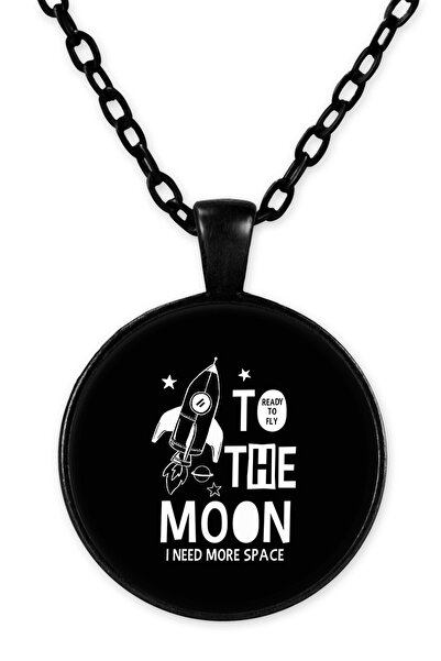 herotasarım قلادة سلسلة سوداء من To The Moon - Bll1900