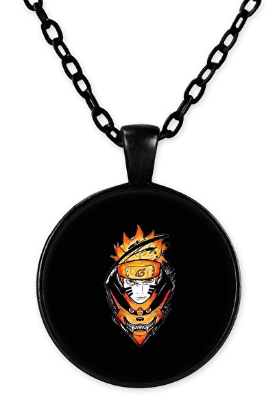 herotasarım قلادة ناروتو بسلسلة سوداء - Bll2500