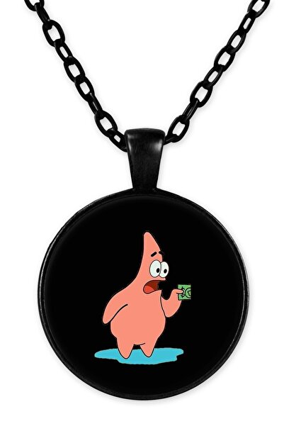 herotasarım قلادة سلسلة سونجر بوب باللون الأسود - Bll3270