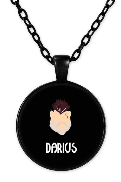 herotasarım قلادة داريوس بسلسلة سوداء BLL1803