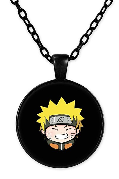 herotasarım ناروتو اوزوماكي Bll3003 - قلادة سلسلة سوداء