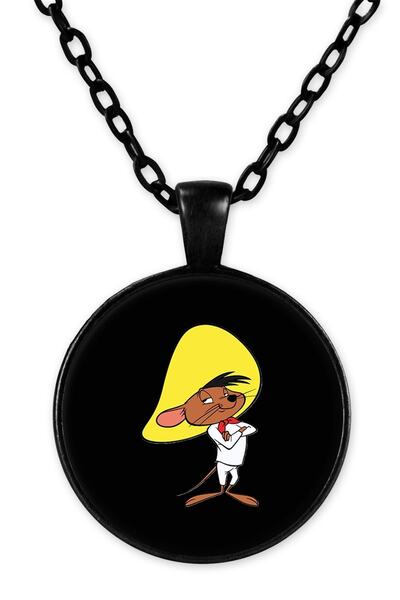 herotasarım قلادة بسلسلة سوداء من سبيدي جونزاليس Bll3215