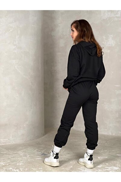 AFROGİYİM Dámská nadměrná tepláková souprava s potiskem