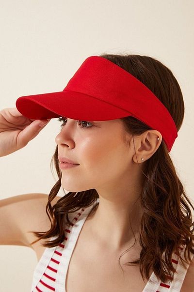 Goldmine Unisex Visor Hat Red