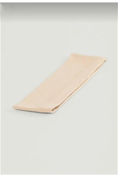 Monalisa Women's Beige Flexible Cotton Bandana Hair Band