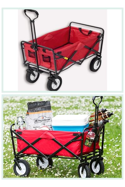 Magnotto Katlanır Plaj Arabası Tatil Deniz Sahil El Arabası Bahçe Pazar Pikni...