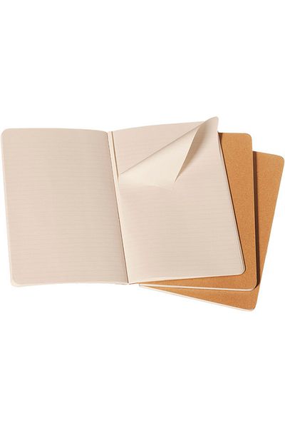 Moleskine Cahier Large 3-Piece Lined Journal Notebook, 13x21cm