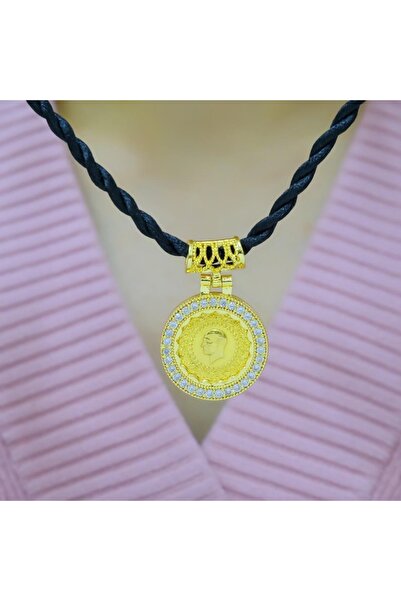 aytekgold 22 Ayar Çeyrekli Ipli Kolye