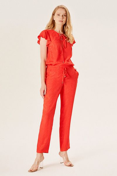 Naramaxx Carrot Form Jacquard Trousers