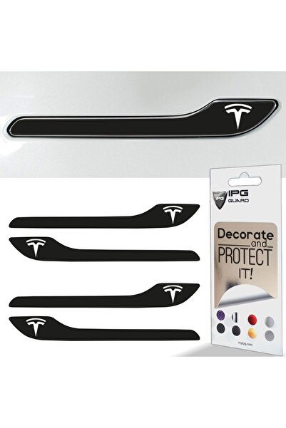 Ipg Tesla Model 3 - Model Y Için Özel Kesim Tesla Logolu Kapı Kolu Sticker Se...