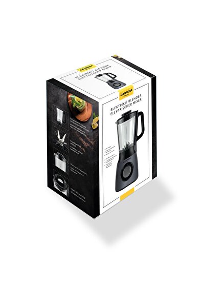 Carrera Germany Cam Sürahi Smoothie Blender 1.5 L- Paslanmaz 6'li Çelik Bıçak - Buz Kırıcı Özellikli