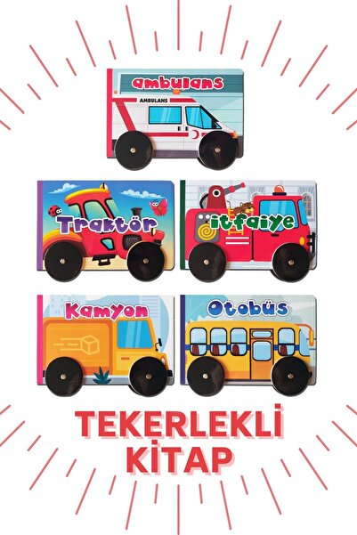 Kids Babies Tekerlekli Kitaplar 5'li Set