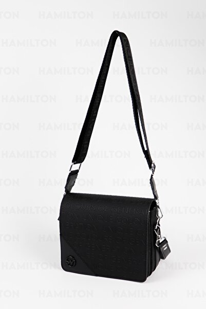 HAMILTON Original Women's Adjustable Cross Strap Leather Textured Detailed Covered Stylish Shoulder and Hand Bag