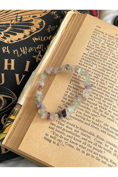 Planet Butik Fluorite Natural Stone String Bracelet