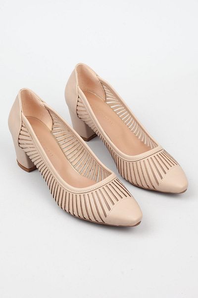 Adım Adım Women's Beige Color 6 Cm Heeled Shoes