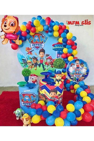 MFM Party Paw Oil Foil Chain Balloon Set