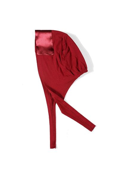 MİSS İPEK Satin Burgundy Bonnet