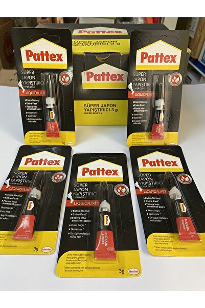 Pattex 5 Adet 3 gr Süper Japon Yapıştırıcısı