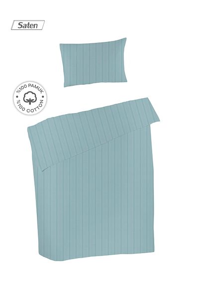 Lucy and Home 100% Cotton Single Satin Duvet Cover + Pillowcase