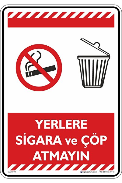 25x35cm/phosphorus Decode/Do not throw cigarettes and garbage on the floor