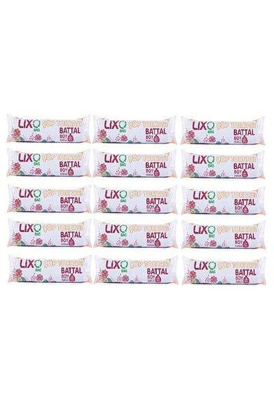 LİXOBAG King Size Garbage Bag 75x90 Cm 10 Pieces Roll (15 Packs) Blue