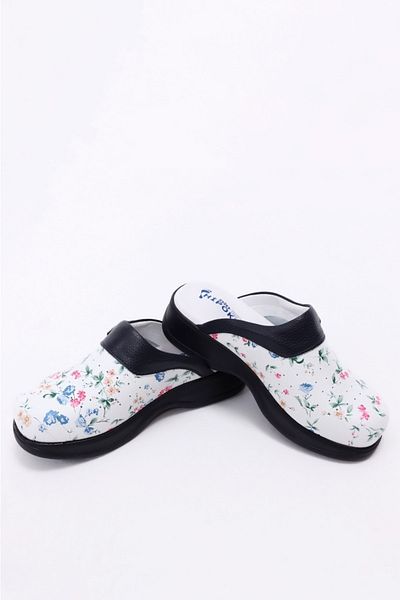 BİO HİPOKRAT Bio Hippocrat Floral Patterned Orthopedic Sabo Slippers