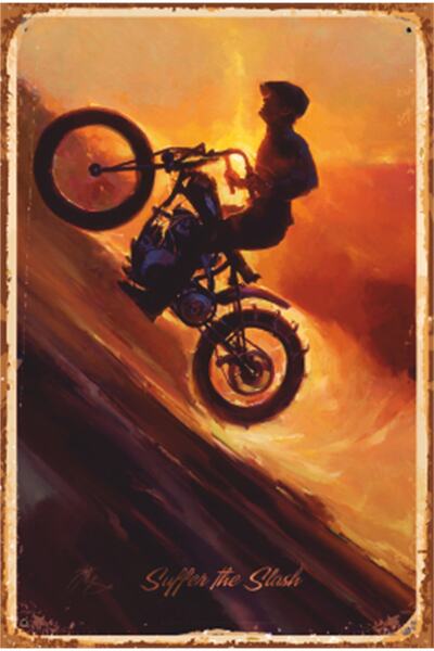Hayat Poster Motor Racing Retro Wooden Poster