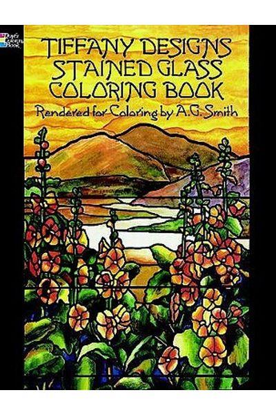 Dover Classics Tiffany Designs: Stained Glass Colouring Book