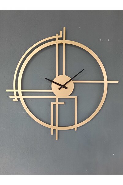 Gowpenart Querencia Metal Gold/altın Duvar Saati 1,5 Mm Kalınlık 75x75 Cm