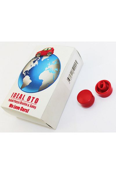 İDEAL OTOMOTİV Peugeot 207 208 301 Citroen C Elysee Hand Brake Button (red)