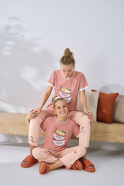 Sevim 14324 Printed Pajama Set