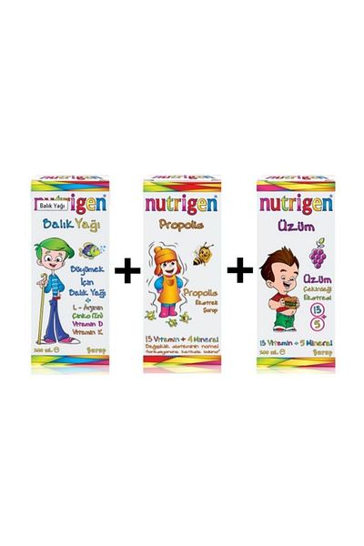 Nutrigen 200 ml Fish Oil + Grape + Propolis Super Triple Set