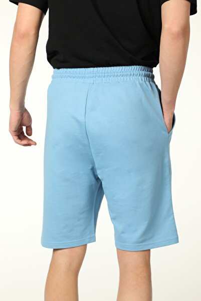 defys Erkek Beli Lastikli Cepli Etiket Detaylı Regular Fit Şort Mavi