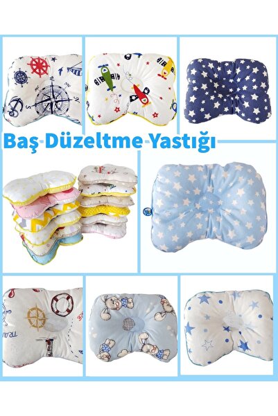bebek_iklimi Bebek Baş Düzeltme Yastığı ** Hediye Yastık Kılıfı Hediye Salya ...