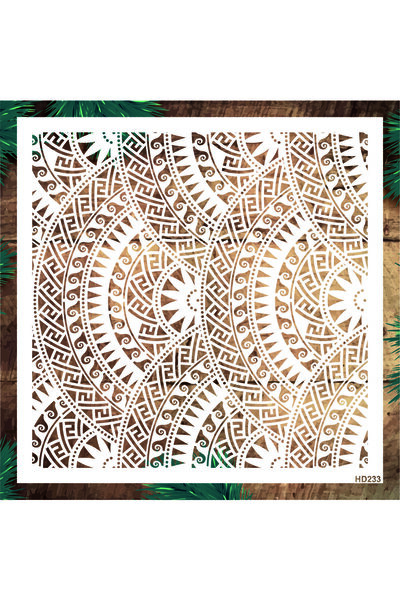 Hd233 Mandala Wall Painting Template - Decorative Wall And Furniture Painting Templates