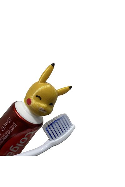 Root Made 2 Pieces Pikachu Toothpaste Cover Toothpaste Additive for Children 2 Pieces