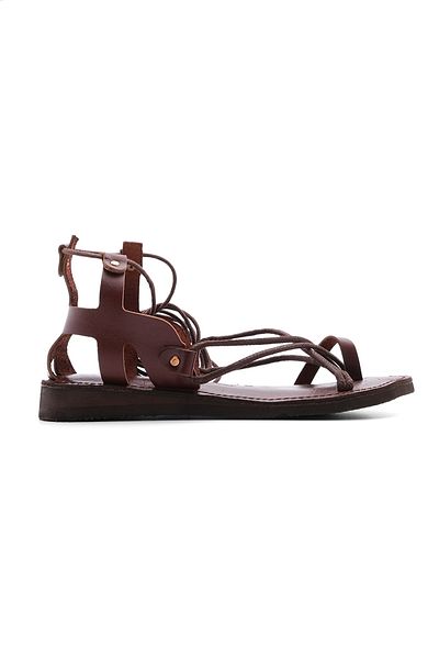 Marjin Sandalette - Braun - Flacher Absatz