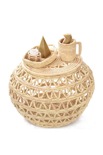 Savana El Yapımı Sanatları Pentzia Hasır Sehpa