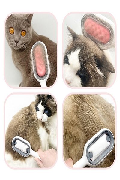Hyd Cat Dog Feather Hair Grooming Cleaning Brush Comb (Send Message for Color Option)