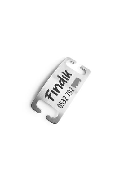dekoliva Metal Paslanmaz Çelik Tasma Isimliği