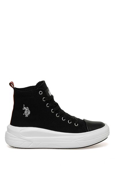 U.S. Polo Assn. Clementine Tex 3fx Black Women's High Sneaker