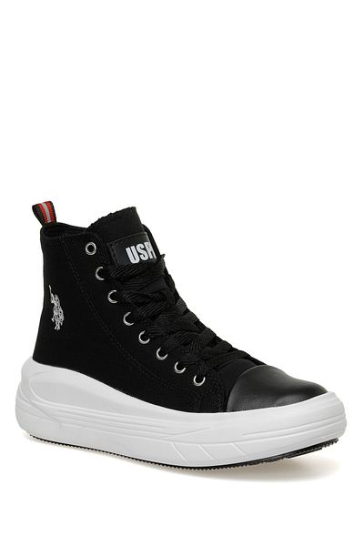 U.S. Polo Assn. Clementine Tex 3fx Black Women's High Sneaker