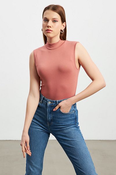 Bipantolon Γυναικεία αμάνικη μπλούζα Dusty Rose