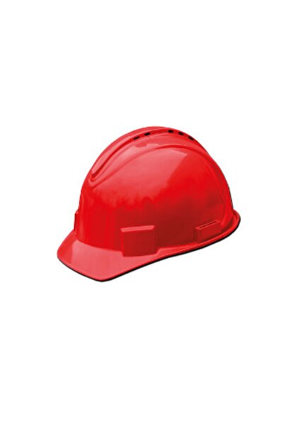 Generic Brand İşkoruma Aran Safety Adjustable Hard Hat - Red Worker's Hard Hat