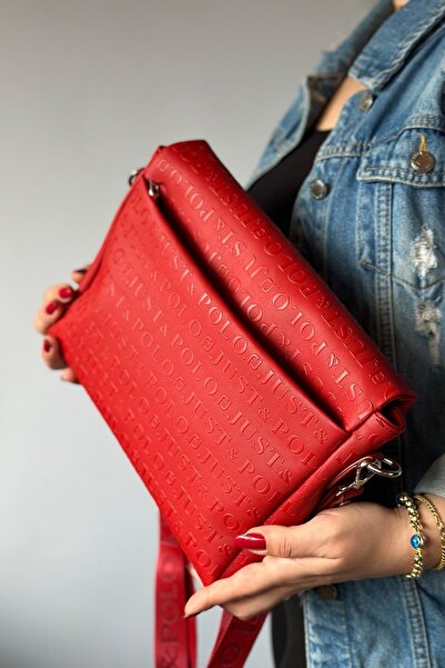 Just Polo Multi-Compartment Women's Crossbody Bag with Column Strap 4032-gb