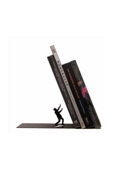 Simge Yapı Dekorasyon الكتب المتساقطة، حامل الكتب المزخرف المعدني ذو المظهر المتساقط، دعم الكتب