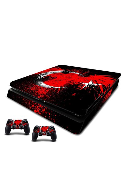 Sticker Market Ps4 Slim Bayrak 1 Playstation Kaplama Sticker Seti