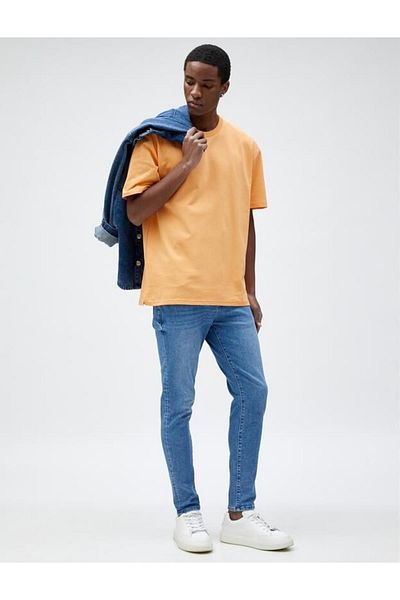 Koton Skinny Ανδρικό Jean Παντελόνι - 3sam40115nd