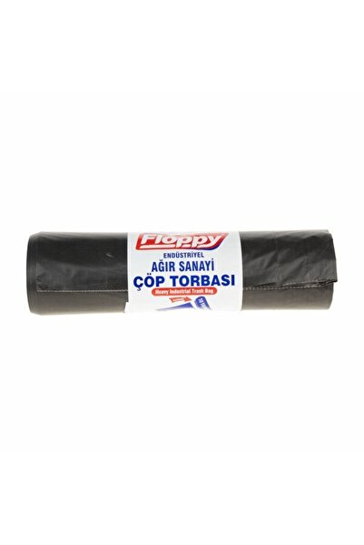 Floppy Çöp Poşeti Ağır Sanayi Jumbo Siyah 10 Lu 80x110cm 800gr P11030 5973