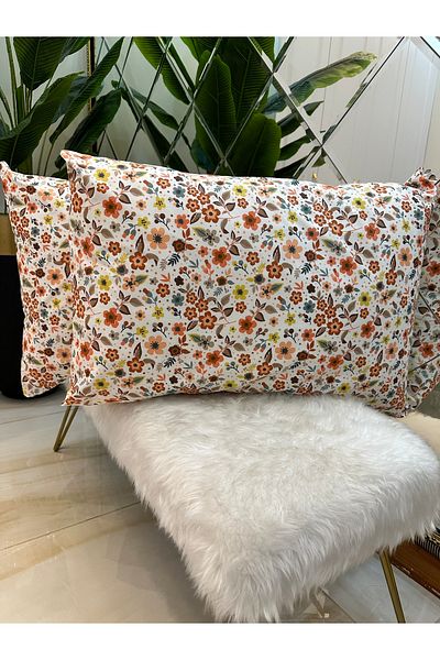 Özcan Ev Tekstil Gold Pillow Case Set of 2 100% Cotton